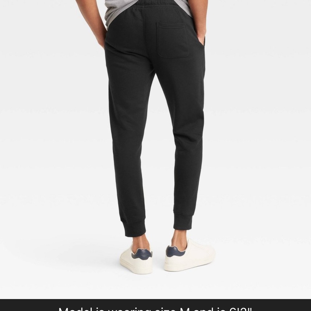 Men's Black Joggers - Picture 3 of 7